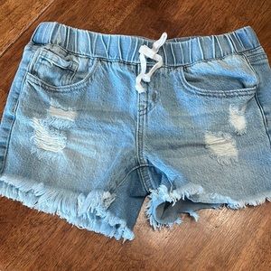 YMI little girls Jean shorts size L never worn
